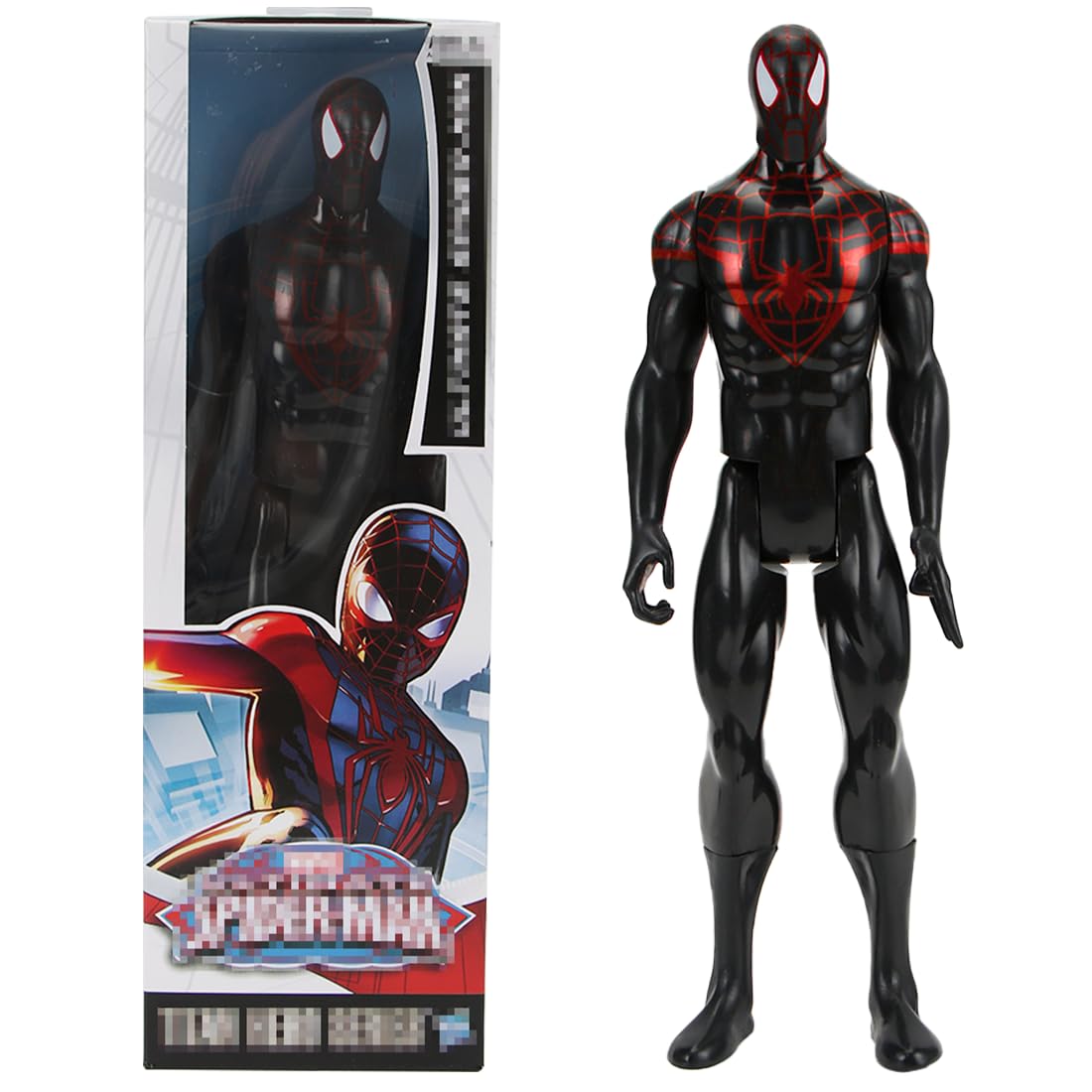 Spider Hero Miles Morales Figure, Children's Anime Figures Miles Morales, Titan Hero Series Characters Statue Collectibles, Action Figure 28 cm Large Toy for Children from 4 Years Birthday Gift