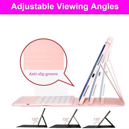 Miniatura 22 de Funda de teclado para Samsung Galaxy Tab S10+ Plus, S9 Plus, S9 FE+, S9+/S8 Plus, S8+/S7 Plus S7+ S7 FE de 12.4 pulgadas, funda de teclado Bluetooth