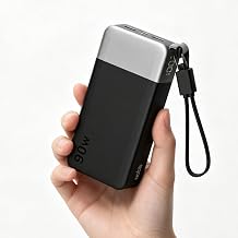NOBIS 90W Portable Charger 20000mAh Power Bank with Detachable C-Cable