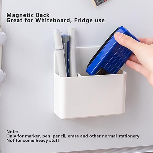 Miniatura 10 de noonebutyou 2 soportes magnéticos para rotuladores de montaje en pared, para pizarra blanca, nevera, pizarra blanca, autoadhesivo, para el hogar, la