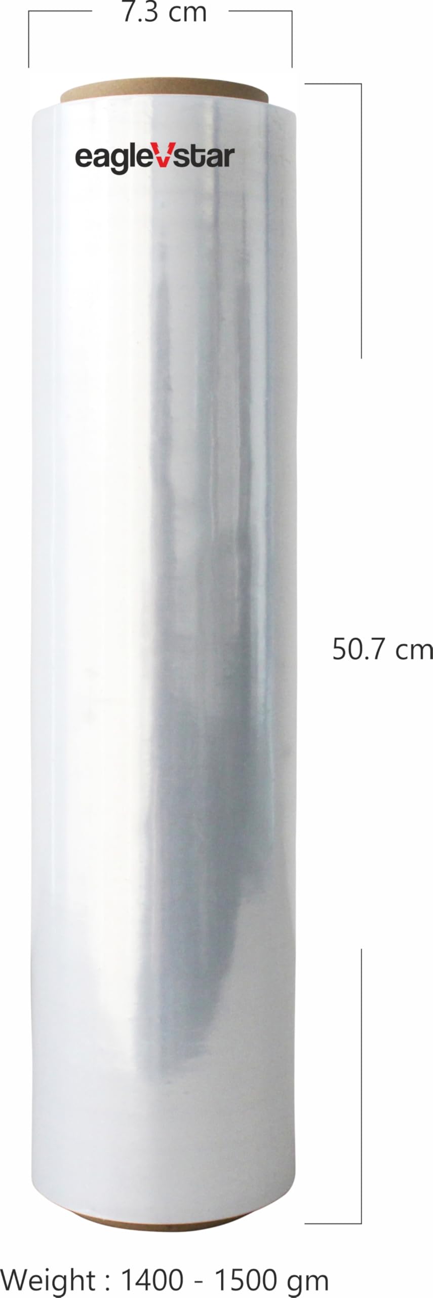 eagleVstar 20 inch (50 cm) x 200 Meters length large Film wrap Roll for Packing and multipurpose use. 1.5 Kg in weight. (Pack of 1) - Image 2 thumbnail