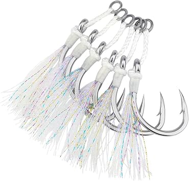 OCEAN CAT Assist Hooks Wasp Glow Jigging Jigs Slow Fast Fall Hooks Size 5/0,7/0,9/0