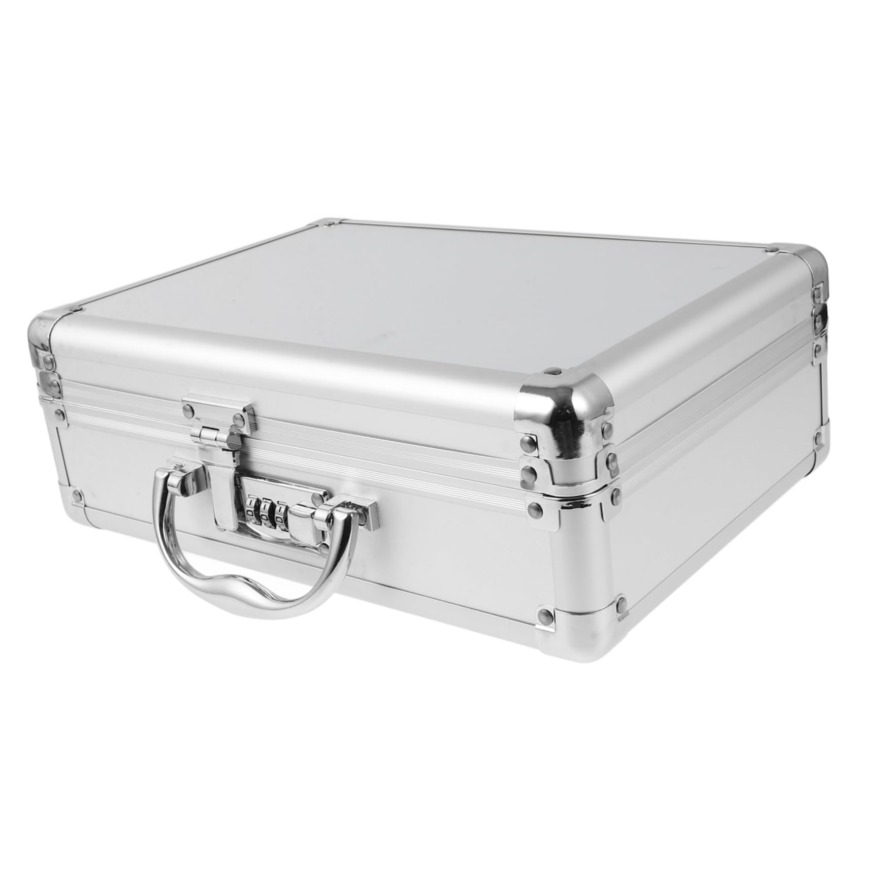 Metalowa Walizka Narzędziowa z Hasłem Przenośna Skrzynka Narzędzia Aluminiowy Organizer Akcesoria Wytrzymała Obudowa Ochronna Wygodny Uchwyt Do Transportu