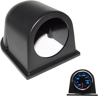 Black Universal 2" 52mm ABS Plastic Single Hole Dash Gauge Console Dashboard Pod Holder (One Hole)