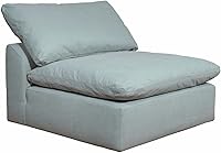 Vista 4 de Sunset Trading Contemporary Puff Collection Funda solo para sofá modular en forma de L de 5 piezas con otomano Funda ajustable para sofá modular