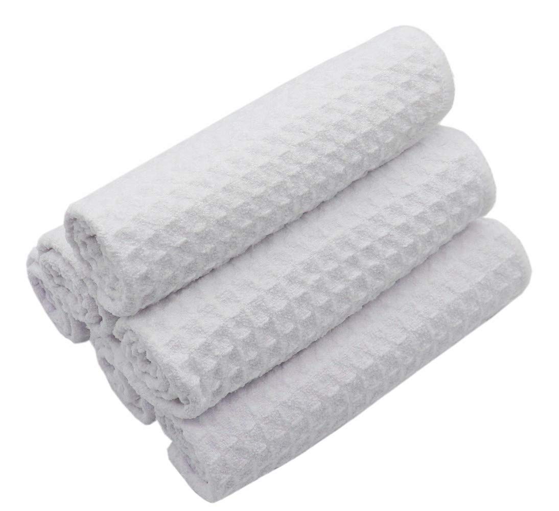 Paño de microfibra para limpiar platos gruesos y waffle, paños de cocina, paños de cocina ultra absorbentes, sin olor, 12 pulgadas x 12 pulgadas, paquete de 6
