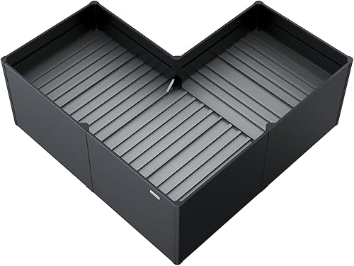 Miniatura 10 de Vego garden Piso Intermedio Ahorrador de Suelo para Cama de Jardín Moderna de 32" de Alto 27" x 83" (Cama de Jardín No Incluida)