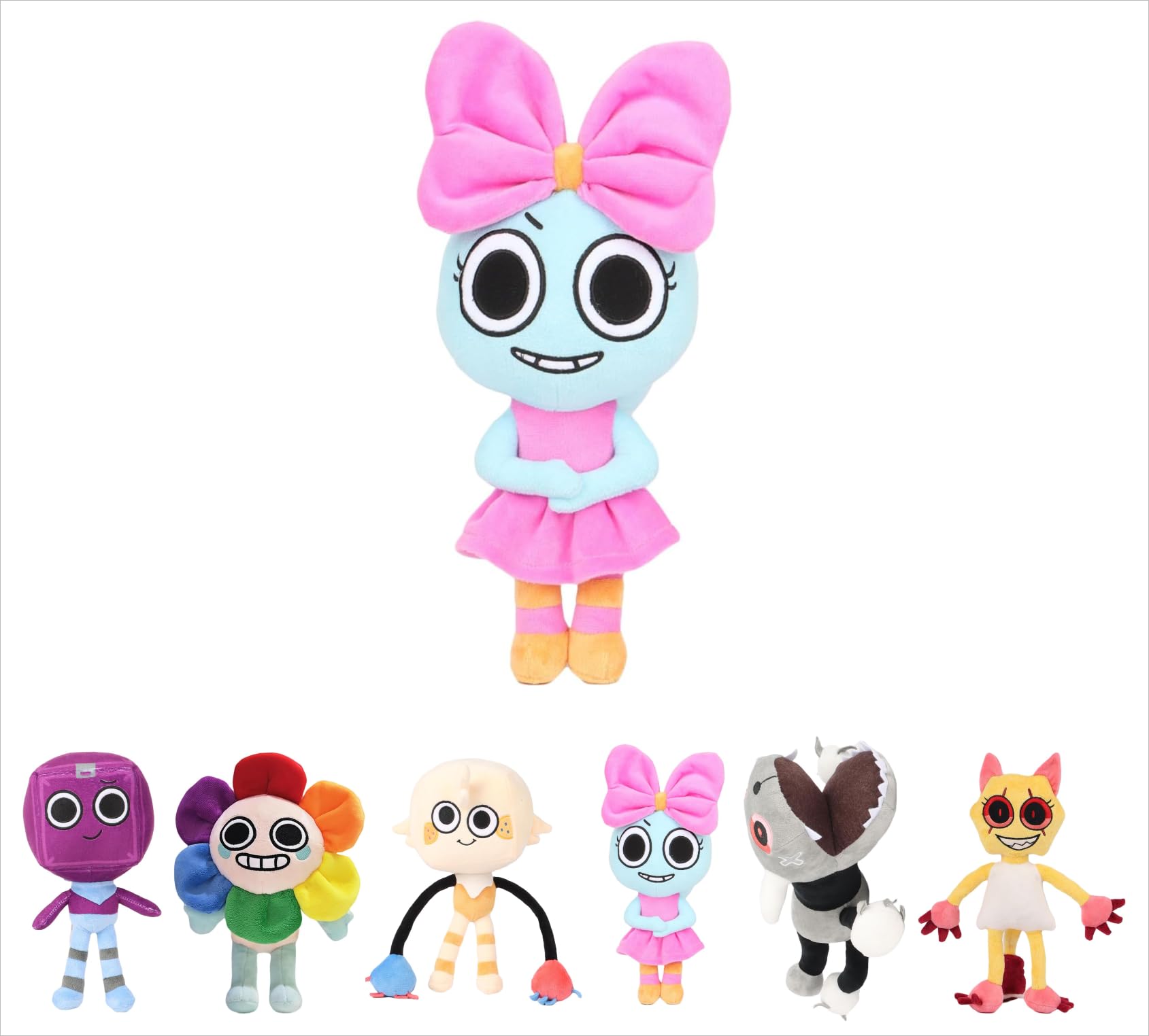 Dandy's World Poppy 12.5" Plush Pillow Toy Soft Decorative Game Character Gift Home Decors Birthday Halloween for Boys Girls and Fans