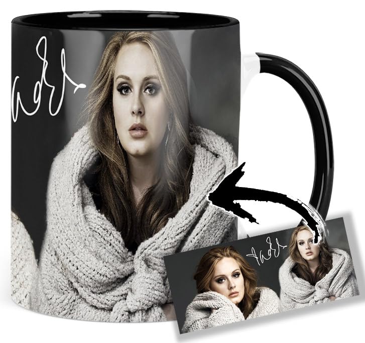 Adele Keramikbecher Mit Schwarzem Innen & Henkel – 325 Ml, Mikrowellen- Und Spülmaschinenfest