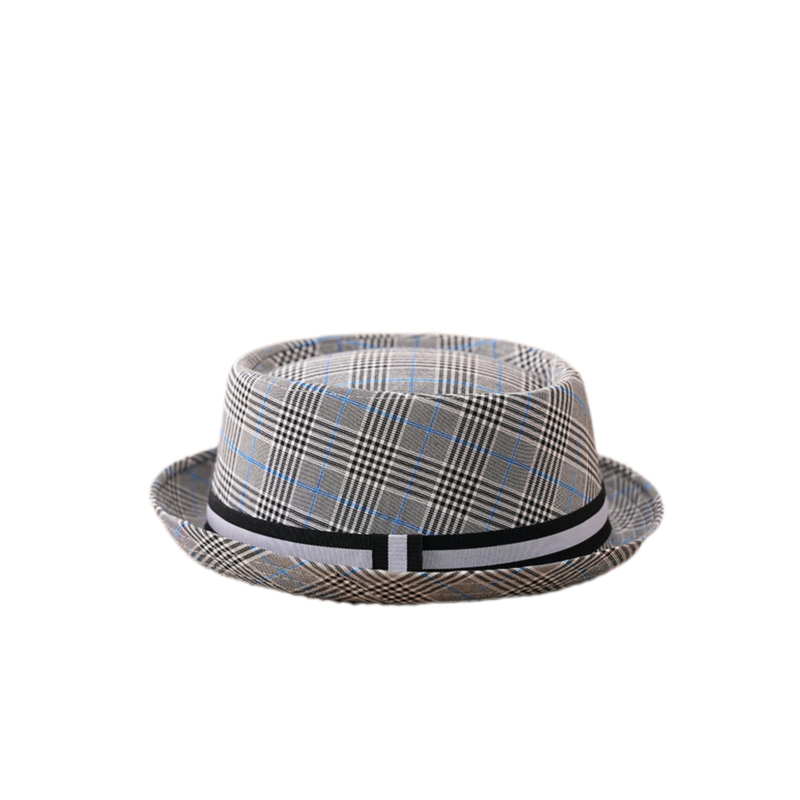 HEYANN Chapeau de tarte au porc vintage – Respirant et protecteur solaire, chapeau d'été unisexe pour homme et femme, chapeau Fedora élégant à bord court en tissu polyester