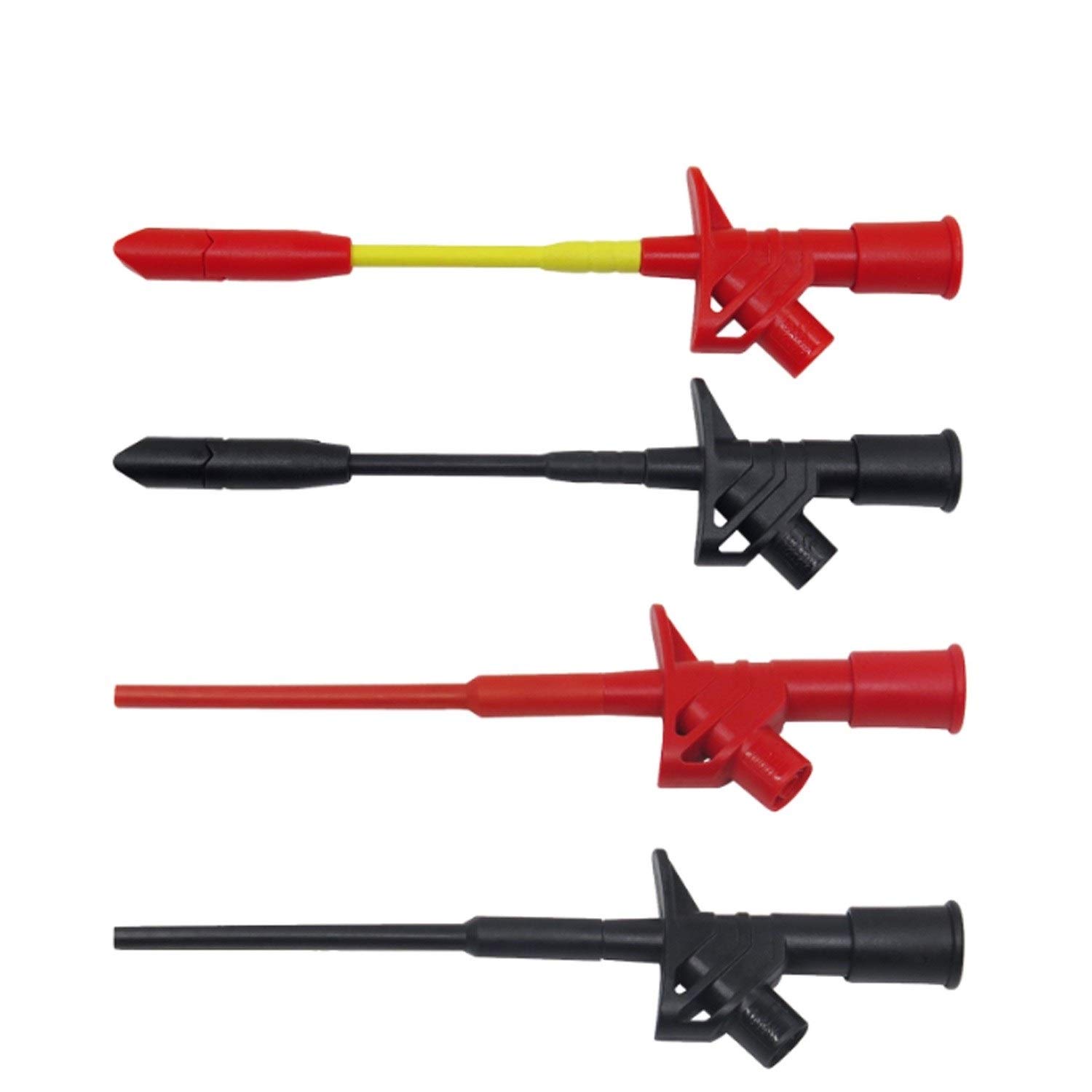 Herramientas manuales 15 En 1 enchufe de plátano del multímetro cables de prueba Gancho Kit de perforación del aislamiento Sonda de aguja Automotive Test Set IC Accesorios multímetros