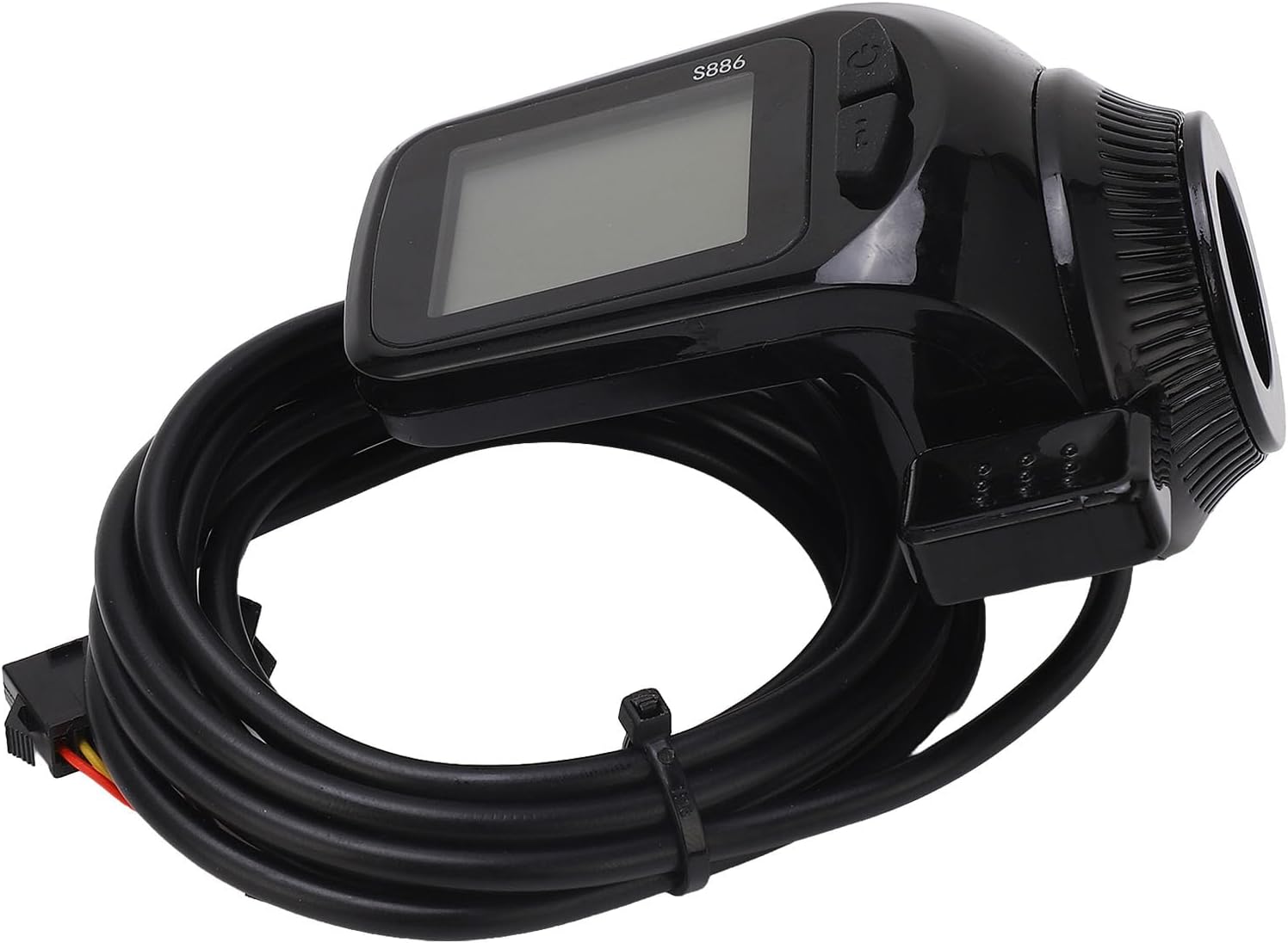 S886 LCD Display Panel Lightweight LCD Display Panel with Thumb Throttle Headlight Connector for Electric