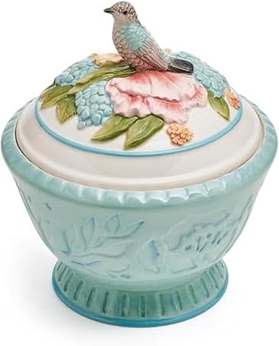 Fitz and Floyd Meadow Cookie Jar, 9 Inch