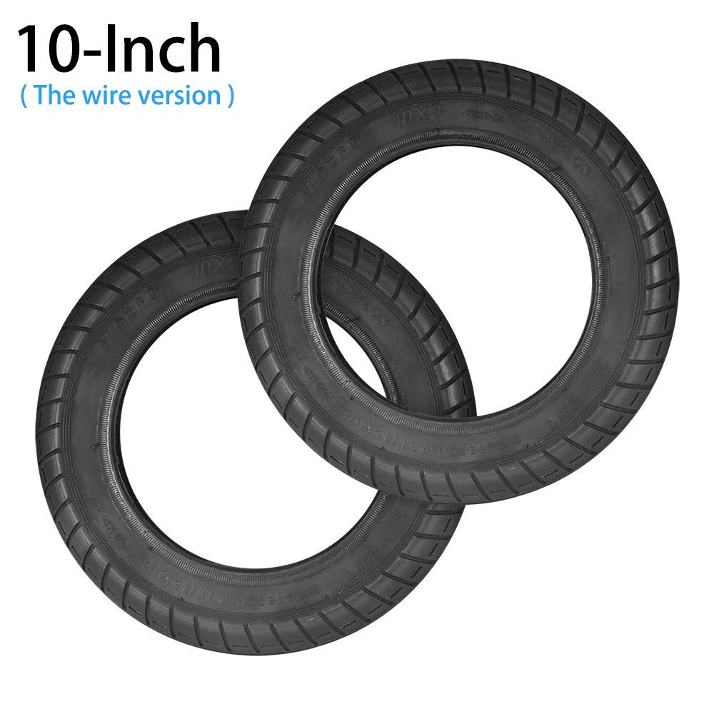 Ruedas de Repuesto para Scooter eléctrico,Piezas de Repuesto para Scooter de neumático de Equilibrio de Tubo Exterior de neumático de 10 Pulgadas compatibles con M365