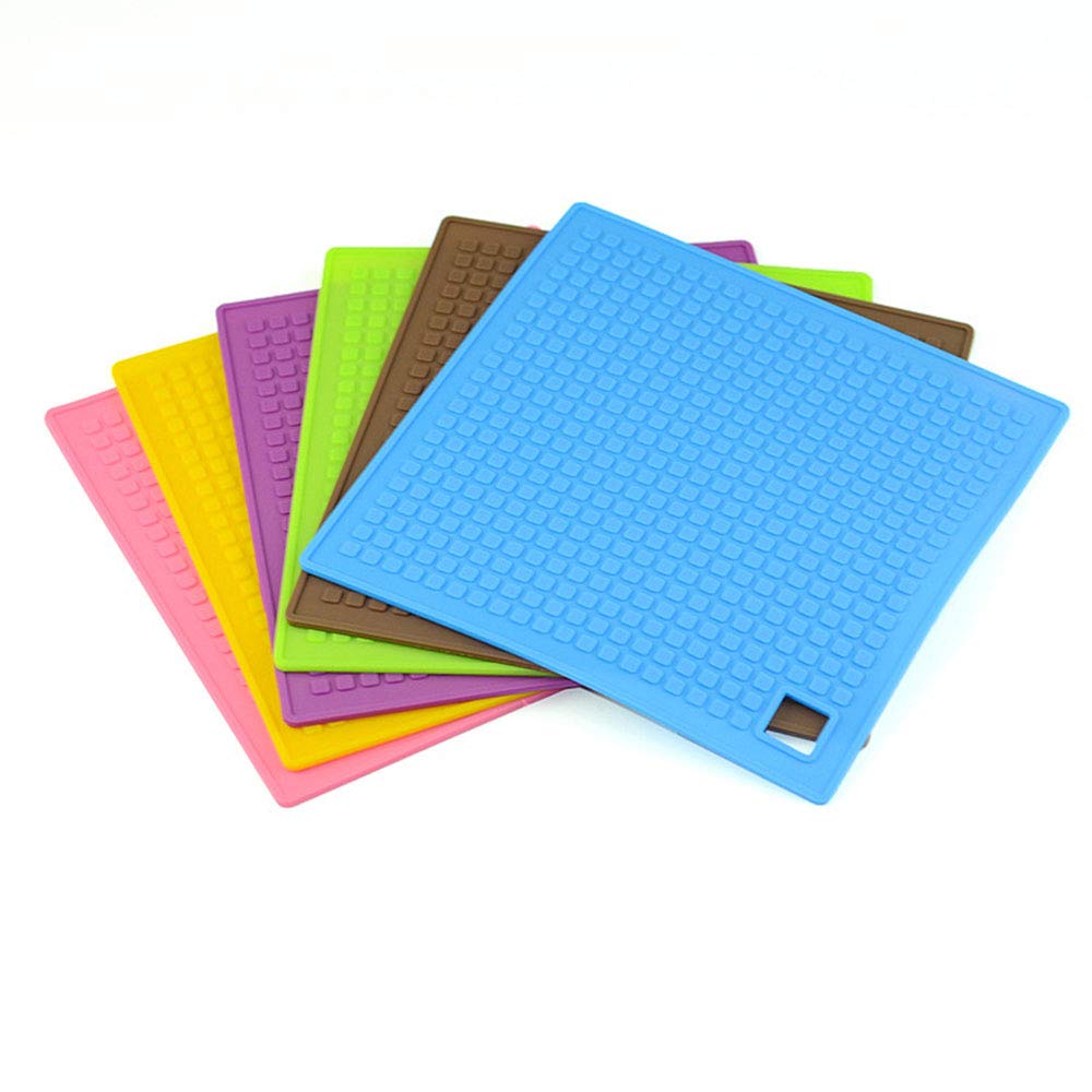 Set de Table en Gel de Silice Lavables Antidérapants (Lot de 4), Faciles à Nettoyer, pour hôtels, Restaurants