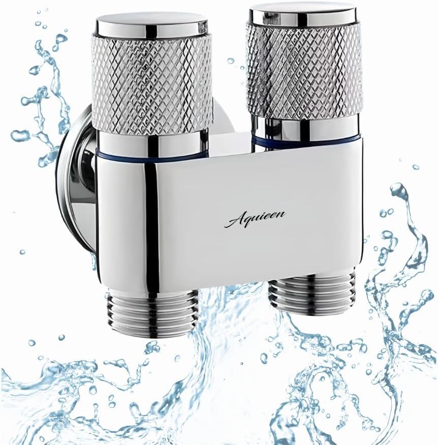 Luxury Series Wall Mounted Chrome Finish 2 - Way Angle Valve Brass