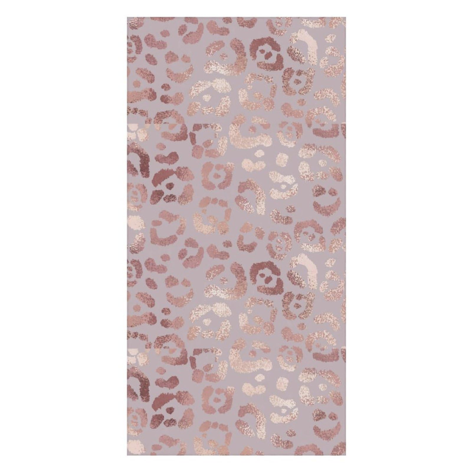 LWORZIIB Beach Towel, Leopard Skin Rose Gold Bath Towel, Pool Towel Great for Gym Swimming 80 X 160cm
