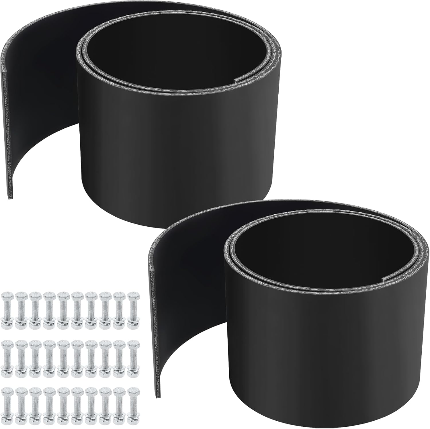 2pcs Universal Snow Plow Blade Flap 72”x 6”x 1/4” Rubber Snow Deflector Compatible with Kolpin & Polaris for ATVs,UTVs,Side-by-Sides and 4-Wheelers