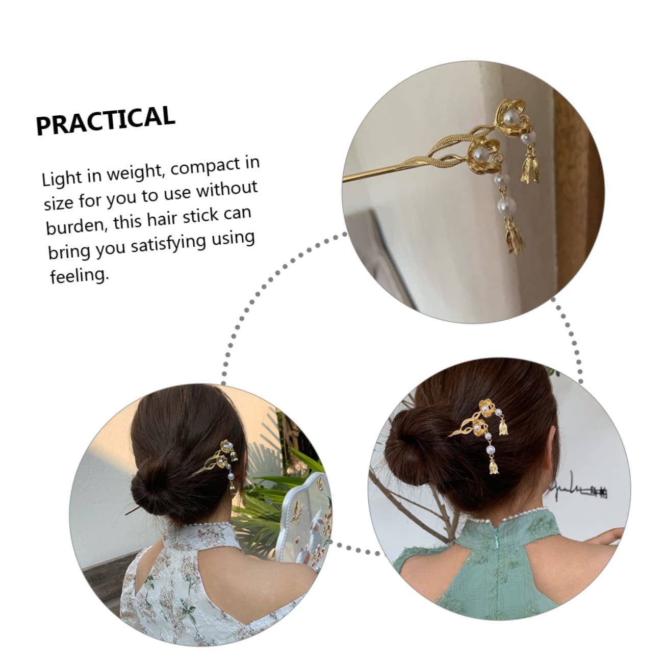 Healeved 5 Juegos De Horquillas De Metal Con Forma De Flor Para Niñas Accesorio Para El Cabello De Mujer Para Moño (2 Unidades)