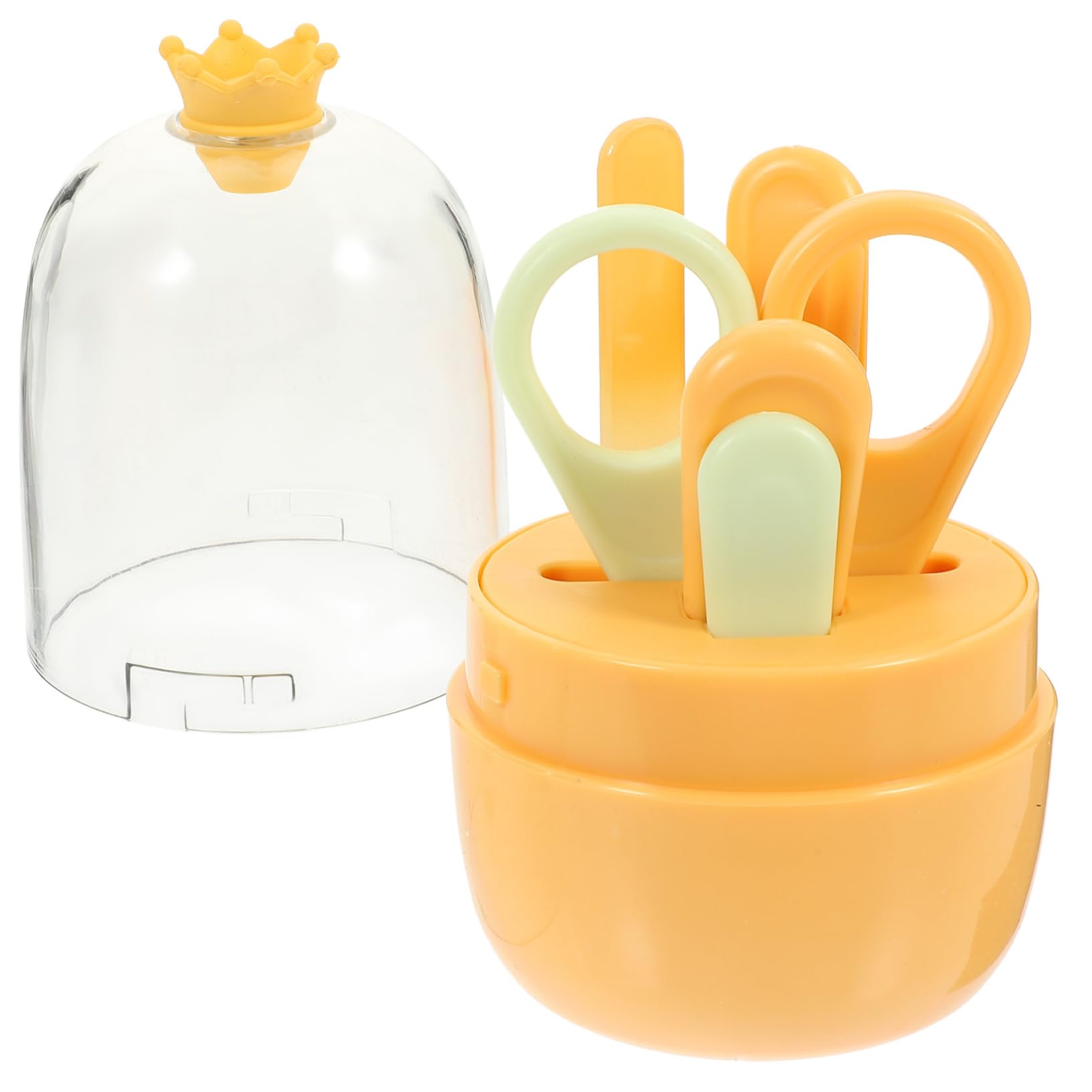 Hohopeti Newborn Baby Nail Trimmer Set Baby Nail Kit Storage Box Baby Safety Scissors Easy to Use for Toddlers