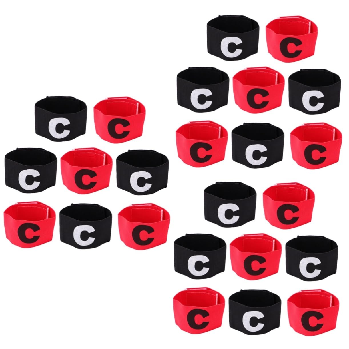 16 Pz bracciali da pallone da per bambini distintivo di capitano basket pallacanestro da da capitano maggiore da braccio bambino
