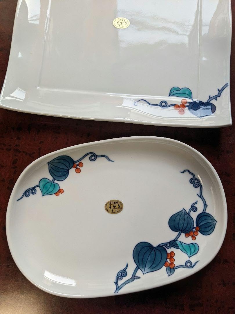 伊万里　色鍋島焼　魯山窯　大皿　手がき 伊万里 色鍋島焼 魯山窯 大皿 手がき