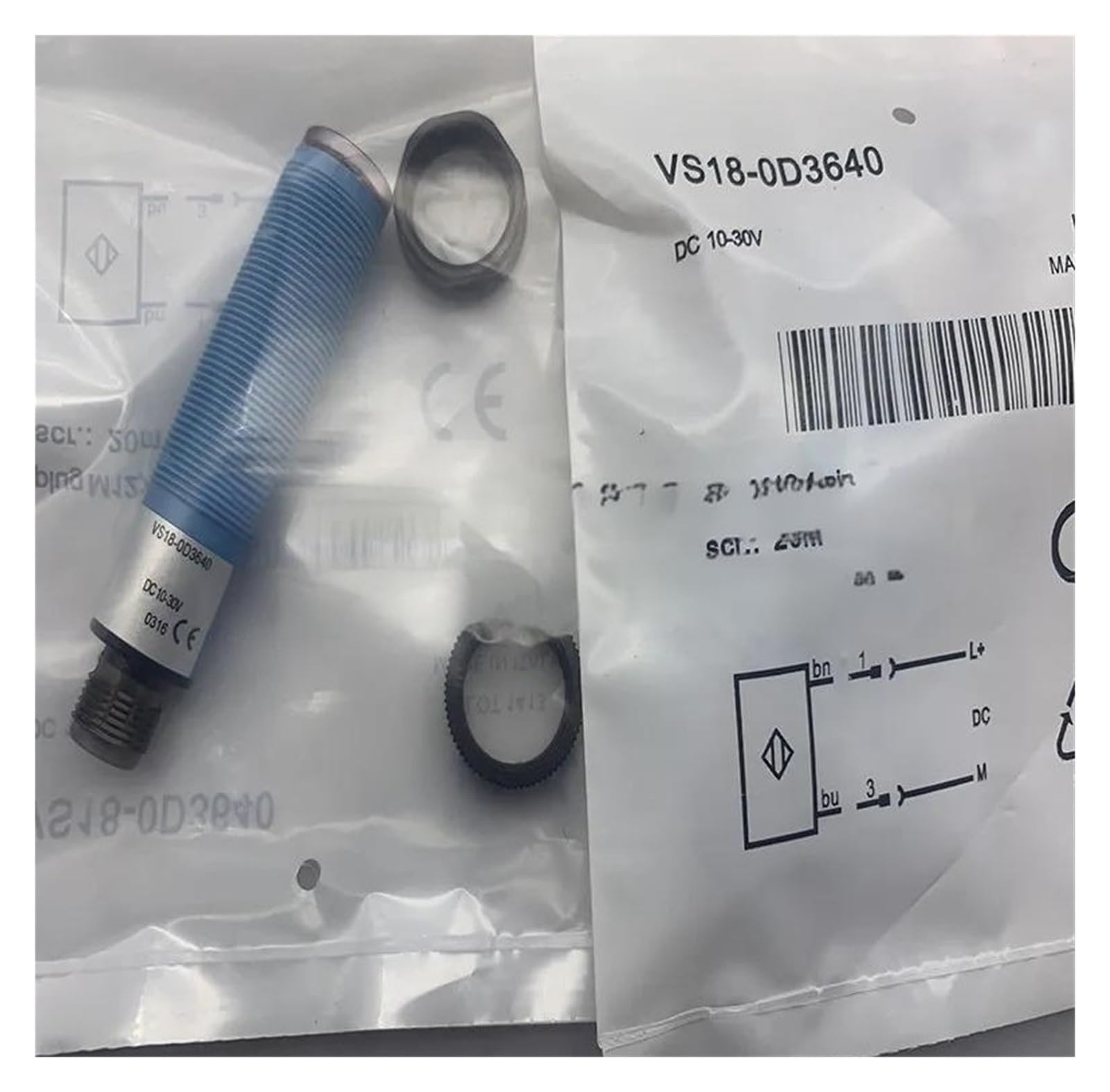 Capteur de proximité VS18-0D3840 commutateur optique pour automatisme d'usine