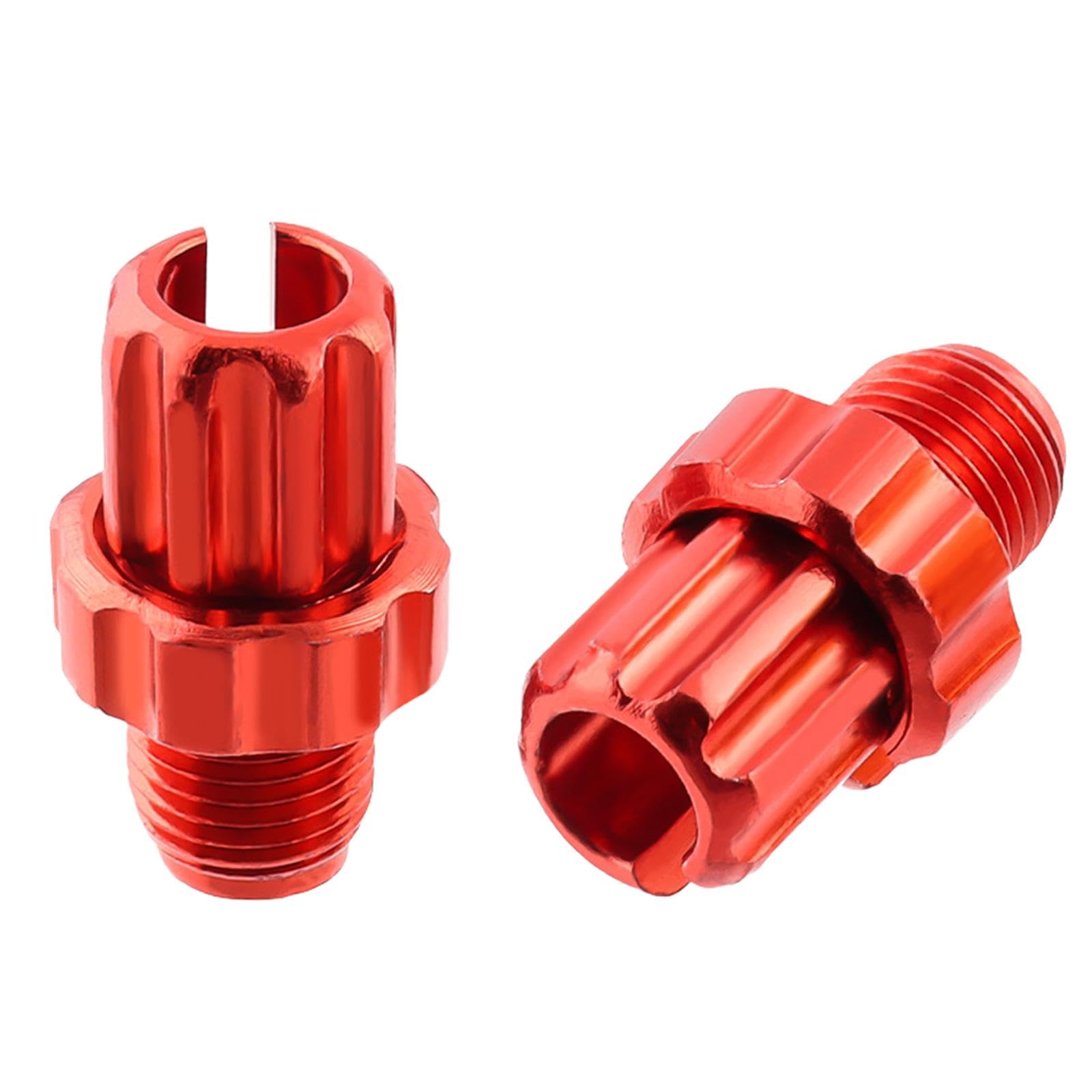 B Baosity 2X Bike Bicycle 10mm Brake Handle Lever Adjusting Screws, M10 Professional Bike Shifter Cable Adjuster Bolt for Mountain Bike, Red