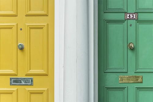 Miniatura 4 de Número de Casa - Número para Casa, Cerámica Esmaltada, Técnica Española Pintada a Mano Cuerda Seca, Nombres y Direcciones, Modelo Flor 2.2 x 4.1 in