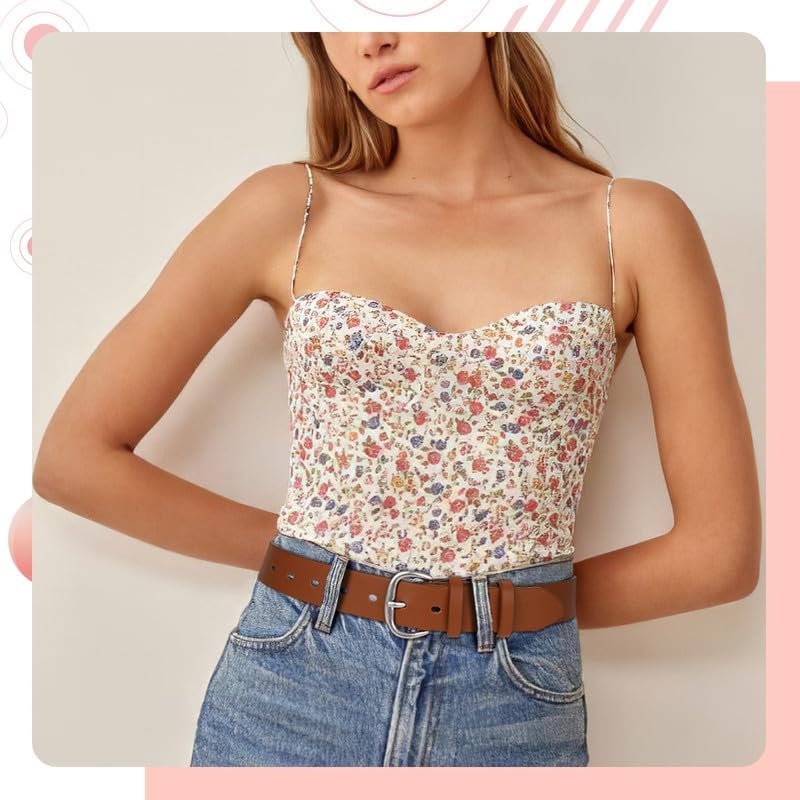 WHIPPY Women Leather Belt for Jeans Pants Dresses Black Ladies Waist Belt with Pin Buckle - Image 5