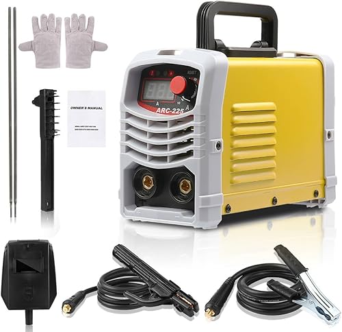 225Amp Stick Welder, Welder Machine, Portable Welding Machine, 110V Inverter Welder, with Synergic Control, IGBT, Digital Display,Hot Start, Arc