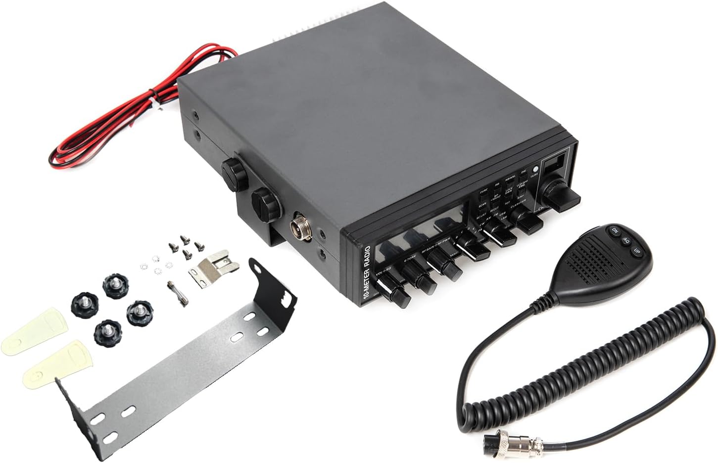 5558 SSB CB Radio 10-Meter Multi-Mode Mobile Transceiver, 50W AM/FM/CW 45W SSB, 360 Channels Programmable, Instant Channel 9, NB/ANL, SWR Calibration, ASQ for Long Range