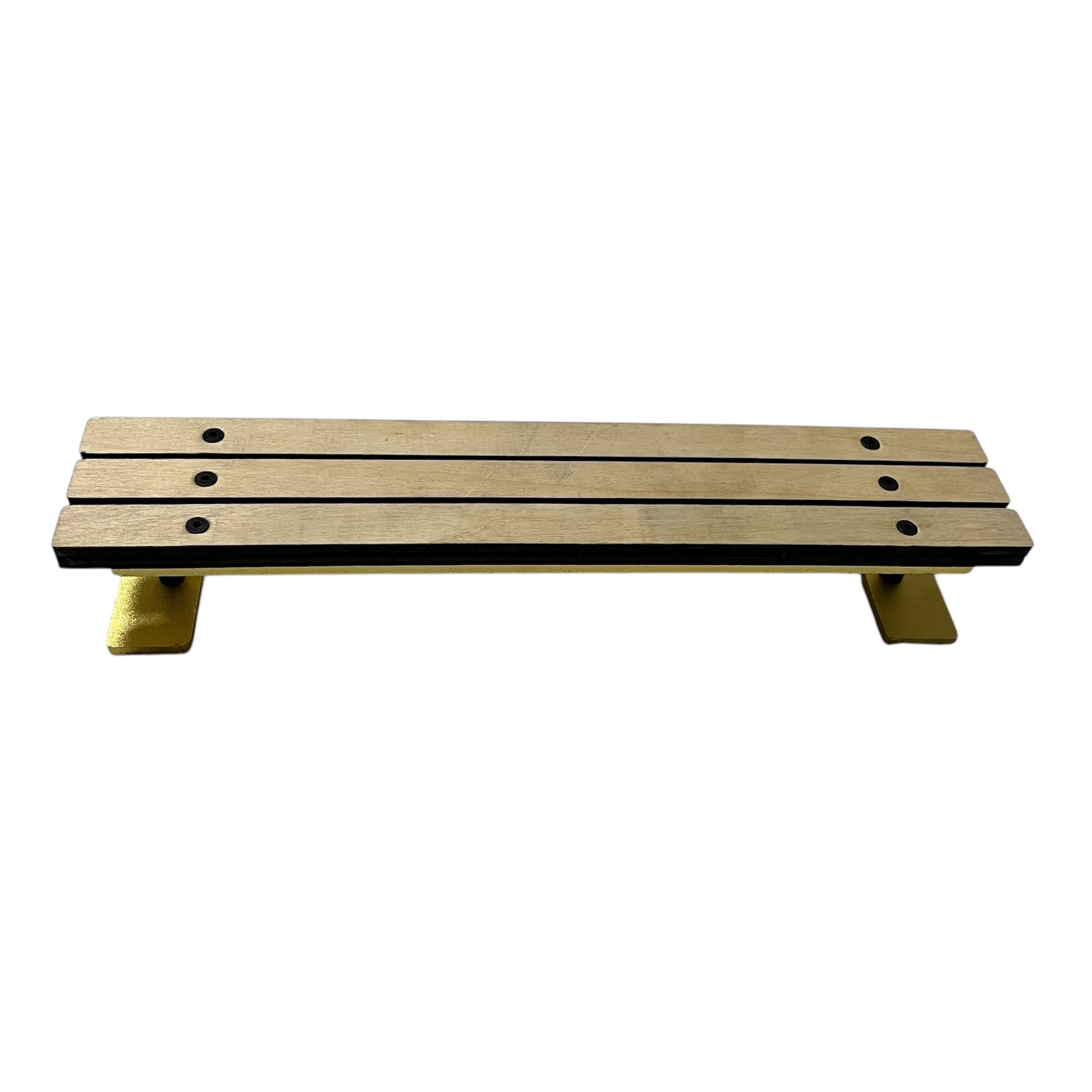 LEEFAI Pro Wood Fingerboard Park Bench 25.0 cm Street mini FingerSkate Obstacle - Unassemble (Gold)