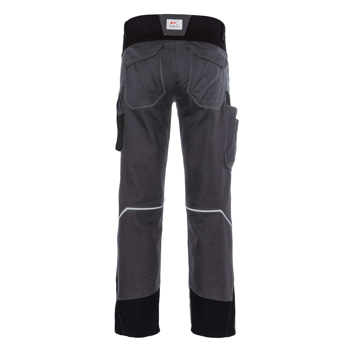 KÜBLER BODYFORCE Arbeitshose 2225 – Stretch-Arbeitshose mit Cordura-Kniepolstertaschen, Werkzeugtaschen & Reflex-Elementen