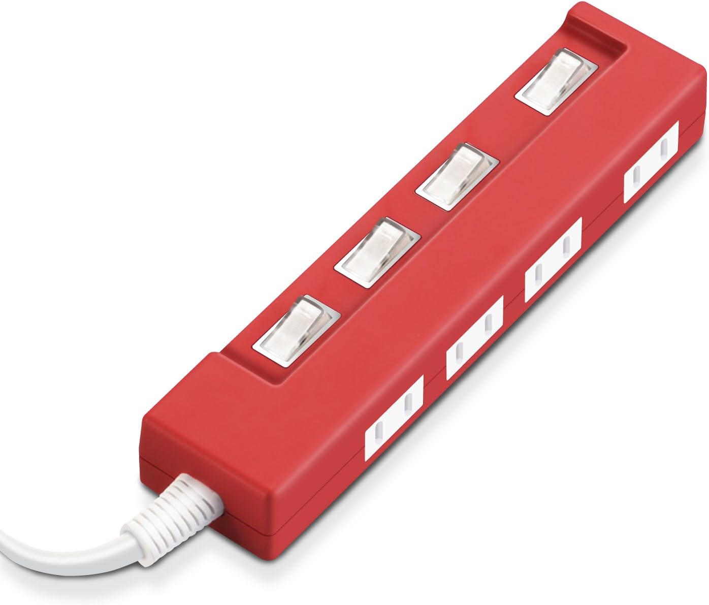 Elecom power tap (2P ? 4-piece mouth ? 1m ? Red) T-C02-2410RD