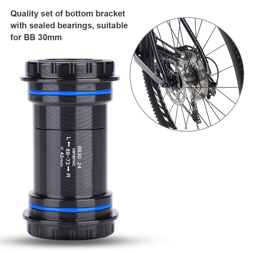 Bediffer Łożyska Suportu Roweru Górskiego Premium BB30 do Mechanizmu Korbowego 24–22 Mm, Solidne i Wytrzymałe Aluminium, Idealne dla Miłośników Jazdy na Rowerze