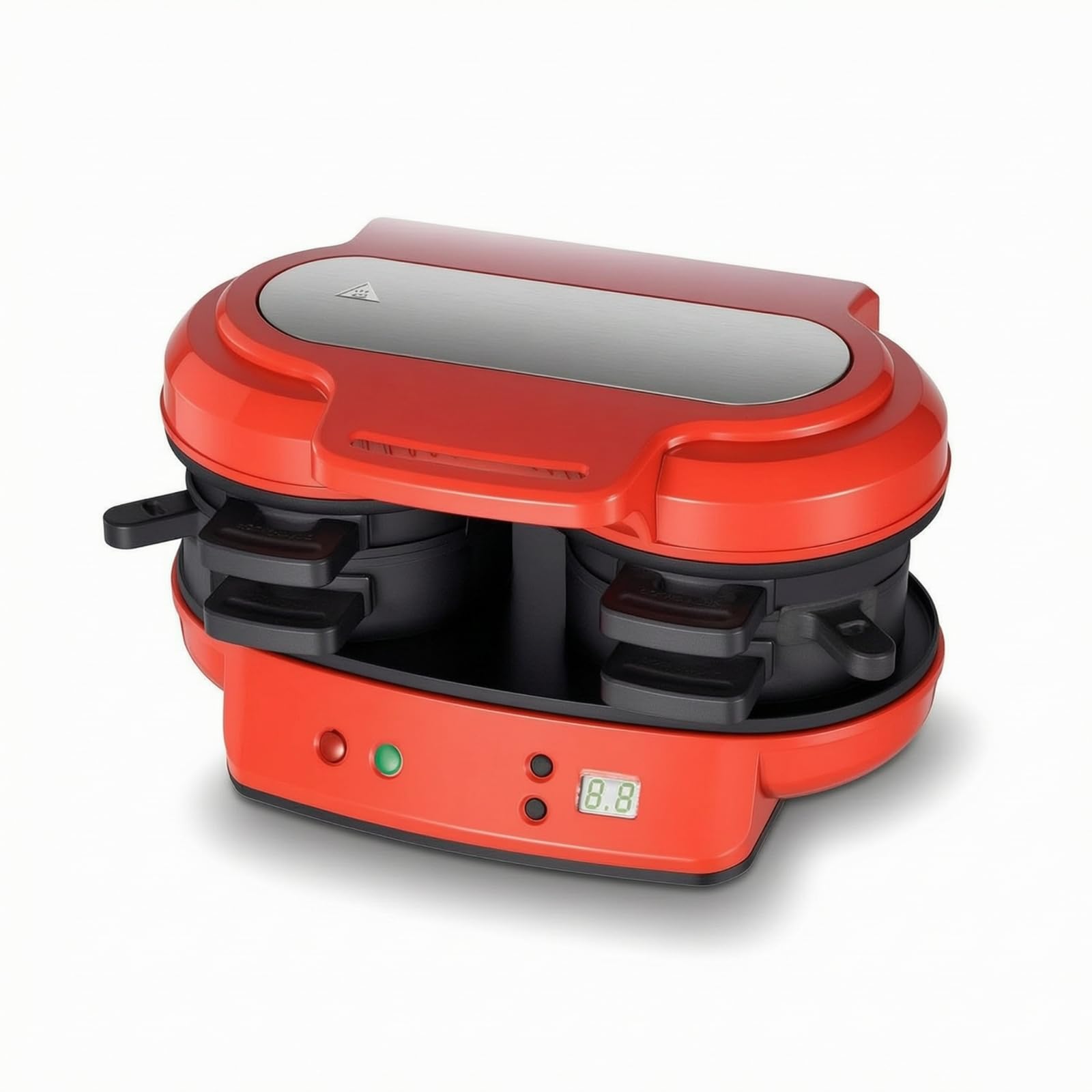 predolo Hamburguesera Eléctrica con Doble Cabezal Eléctrico Parrilla Pequeño Grill para Estudians