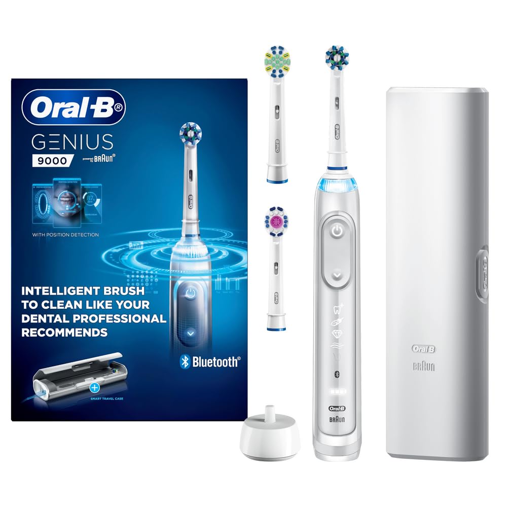 Oral-B Genius 9000 Deep Clean Electric Toothbrush, White : Amazon