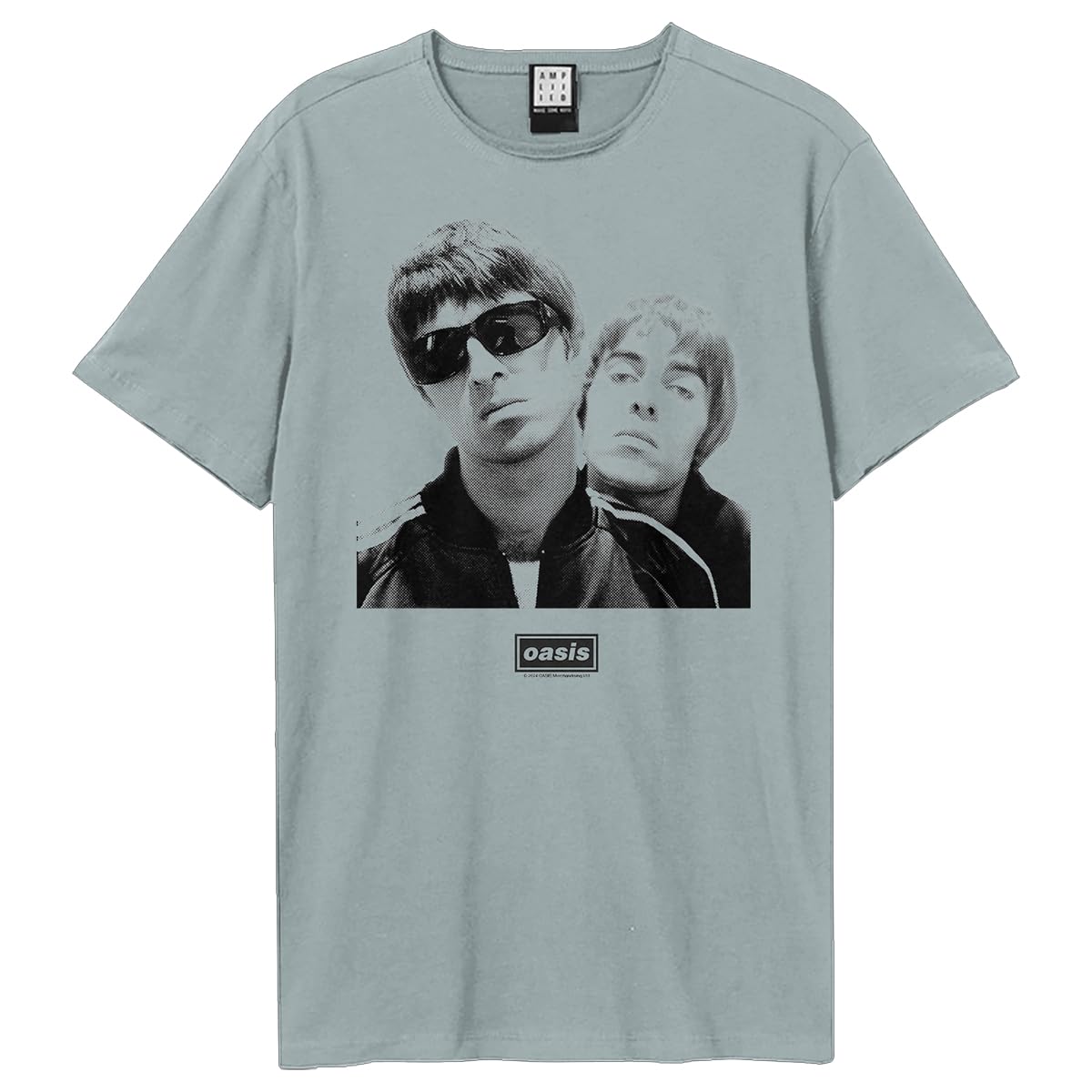 Amplified Men's Strange Blue Unisex Adult Boxed Oasis T-Shirt (L) (Strange Blue)