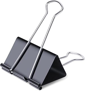Ufmarine Jumbo Binder Clips 3 inch (18 Pcs), Extra Large Binder Clips Gi...