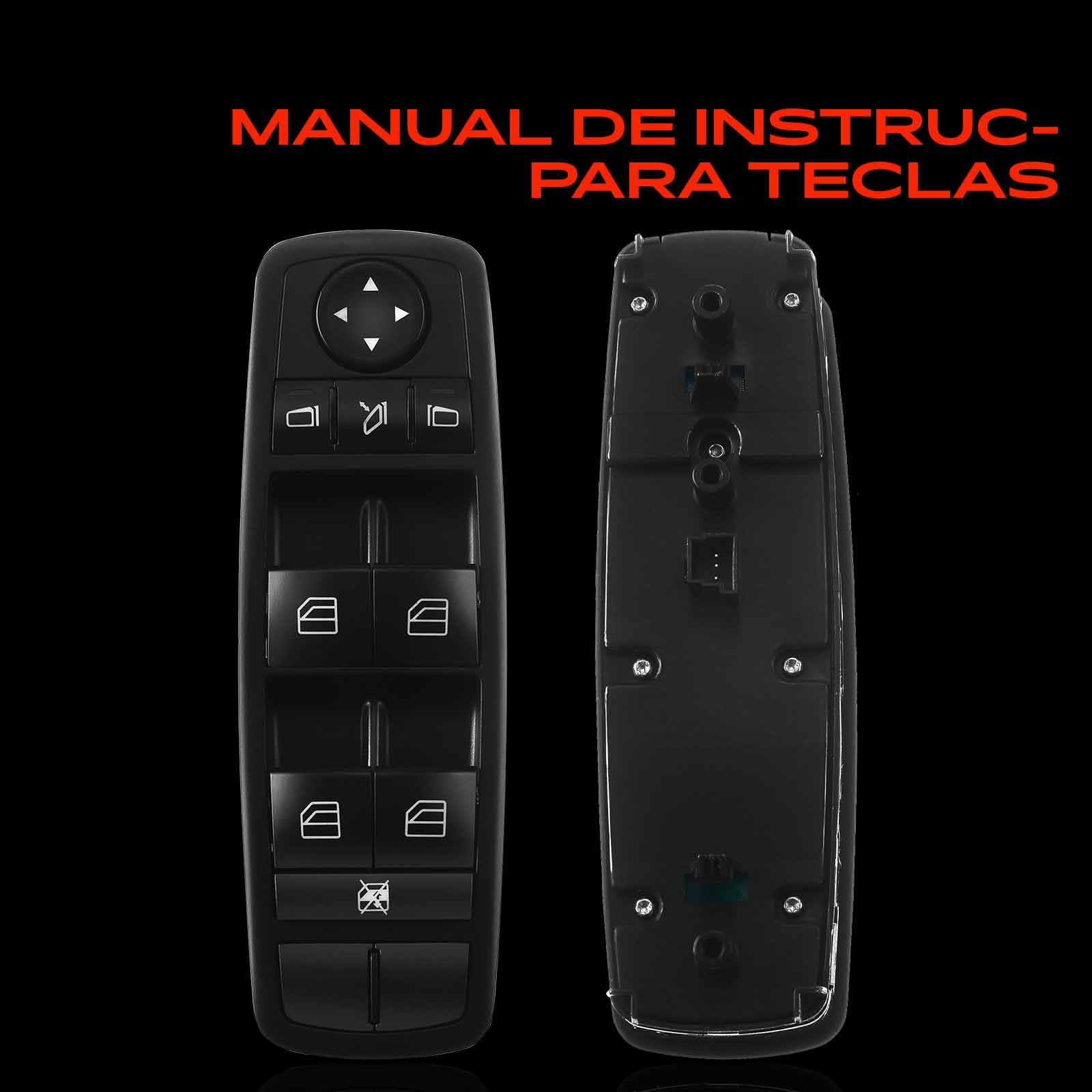 Frankberg Interruptores de botón para automóviles Delantero izquierdo Compatible con Clase R V251 W251 Clase M W164 Replace# 2518300290