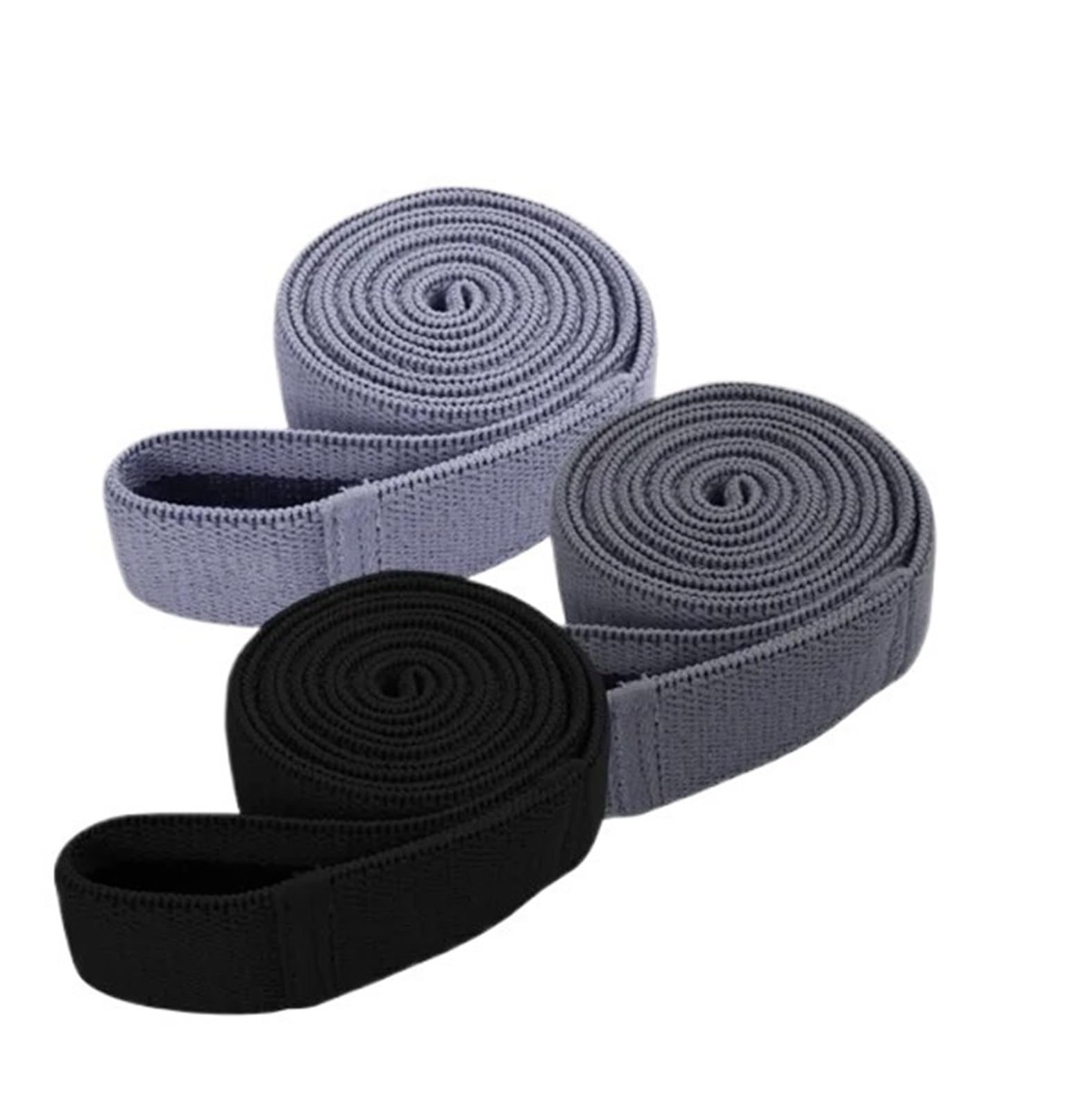 Fitnessbänder 3er-Pack Stoff-Bein- und Gesäß-Übungsbänder, Lange Widerstandsbänder for den Po, elastische Hüftbänder, Fitness-Workout-Krafttrainingsschlaufen