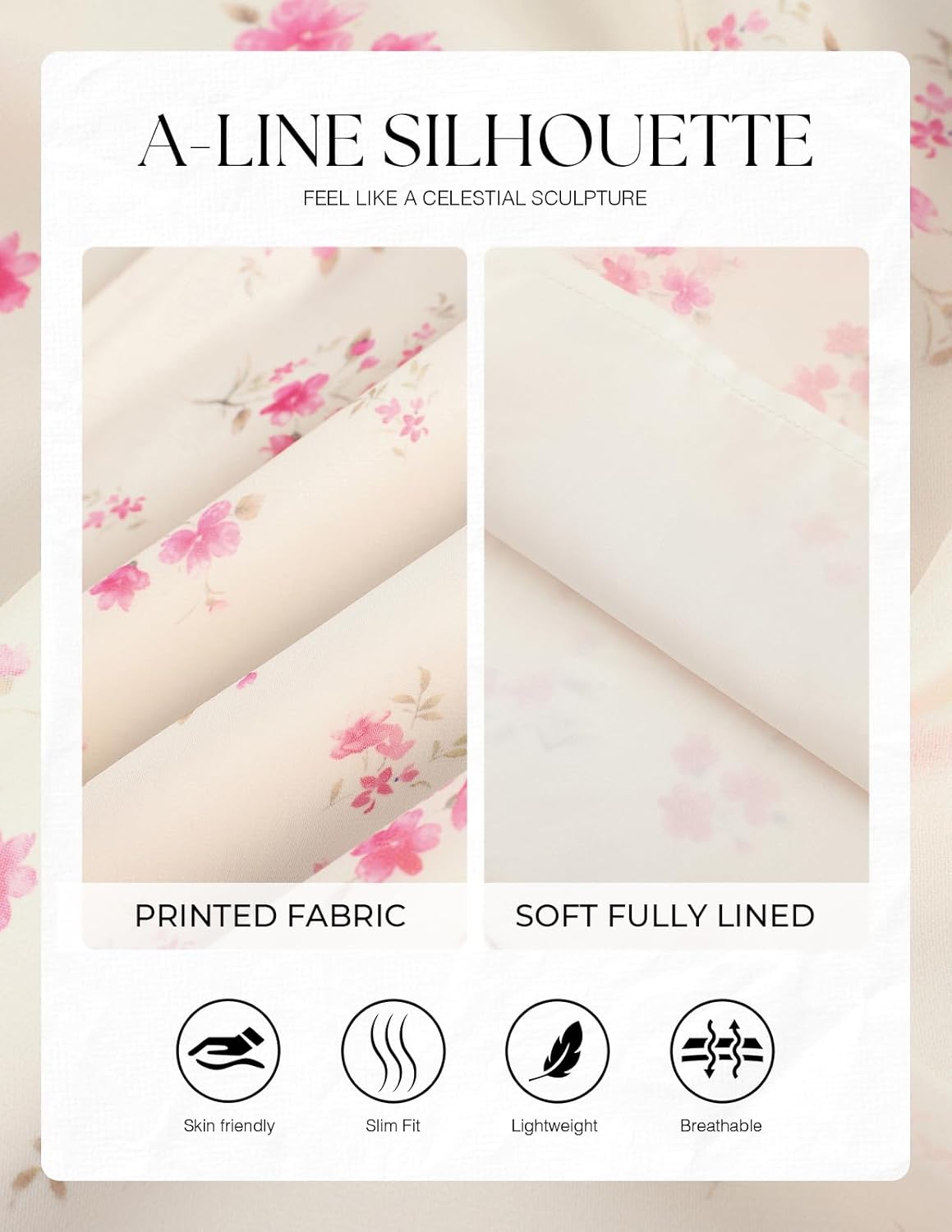 Belle Poque Floral Dress for Women Wedding Guest 2026 Spring Summer Midi Flowy Tea Party A Line Milkmaid Dresses - Image 6