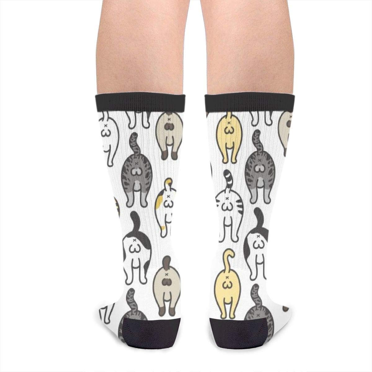 YISHOW Men's Women's Novelty Crew Socks, Funny Crazy Cat Socks Gifts - Image 3