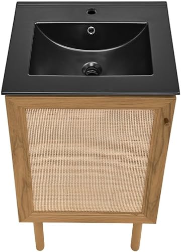 Vista 542 de Swiss Madison Classe - Lavabo de baño de roble de 24 pulgadas incluido