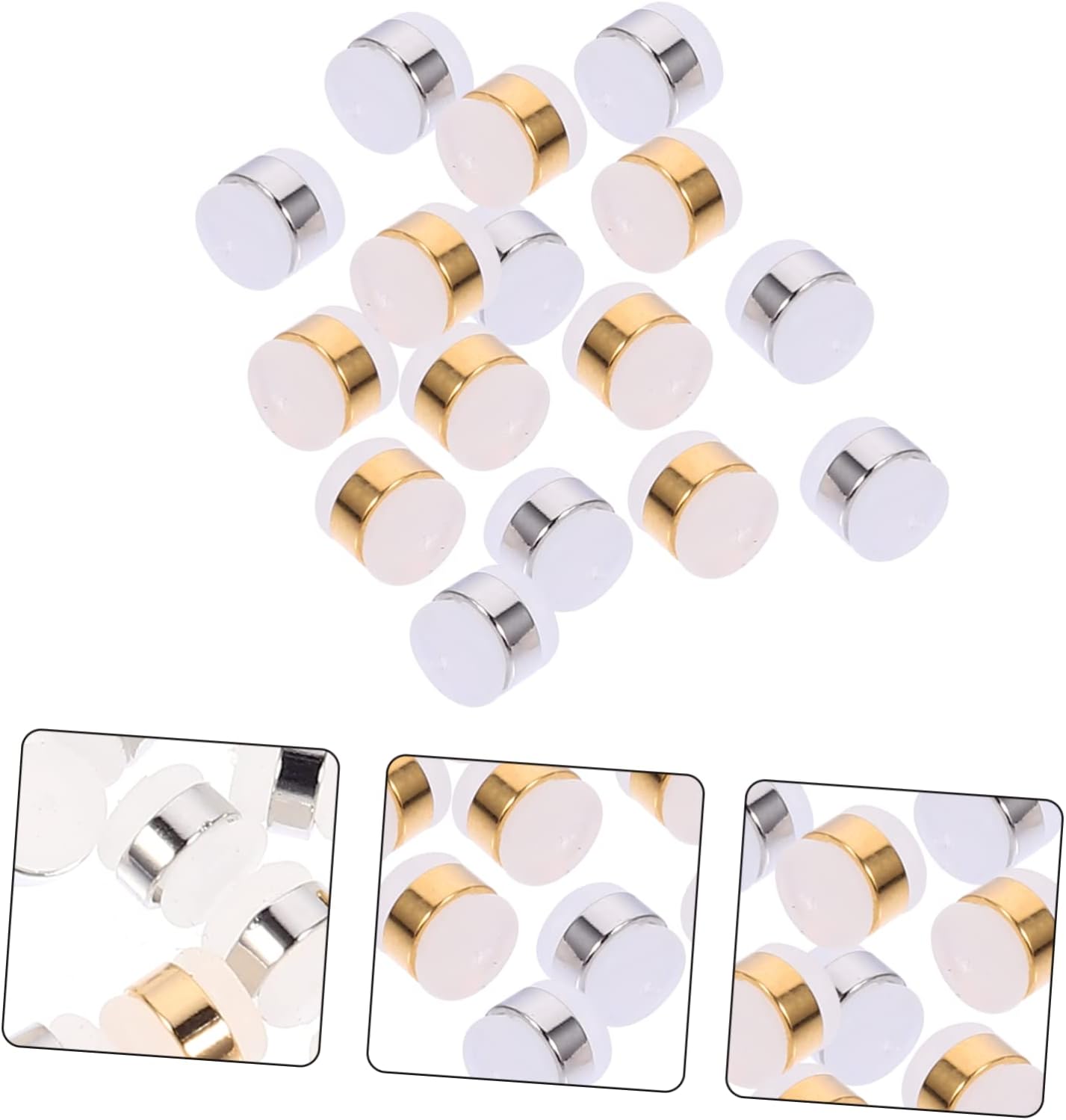 Operitacx 40pcs Round Transparent Silicone Earring Accessories Unique Ear Plugs for Jewelry Making Craft Supplies for Earrings Mobile Phone Cases and More image 4