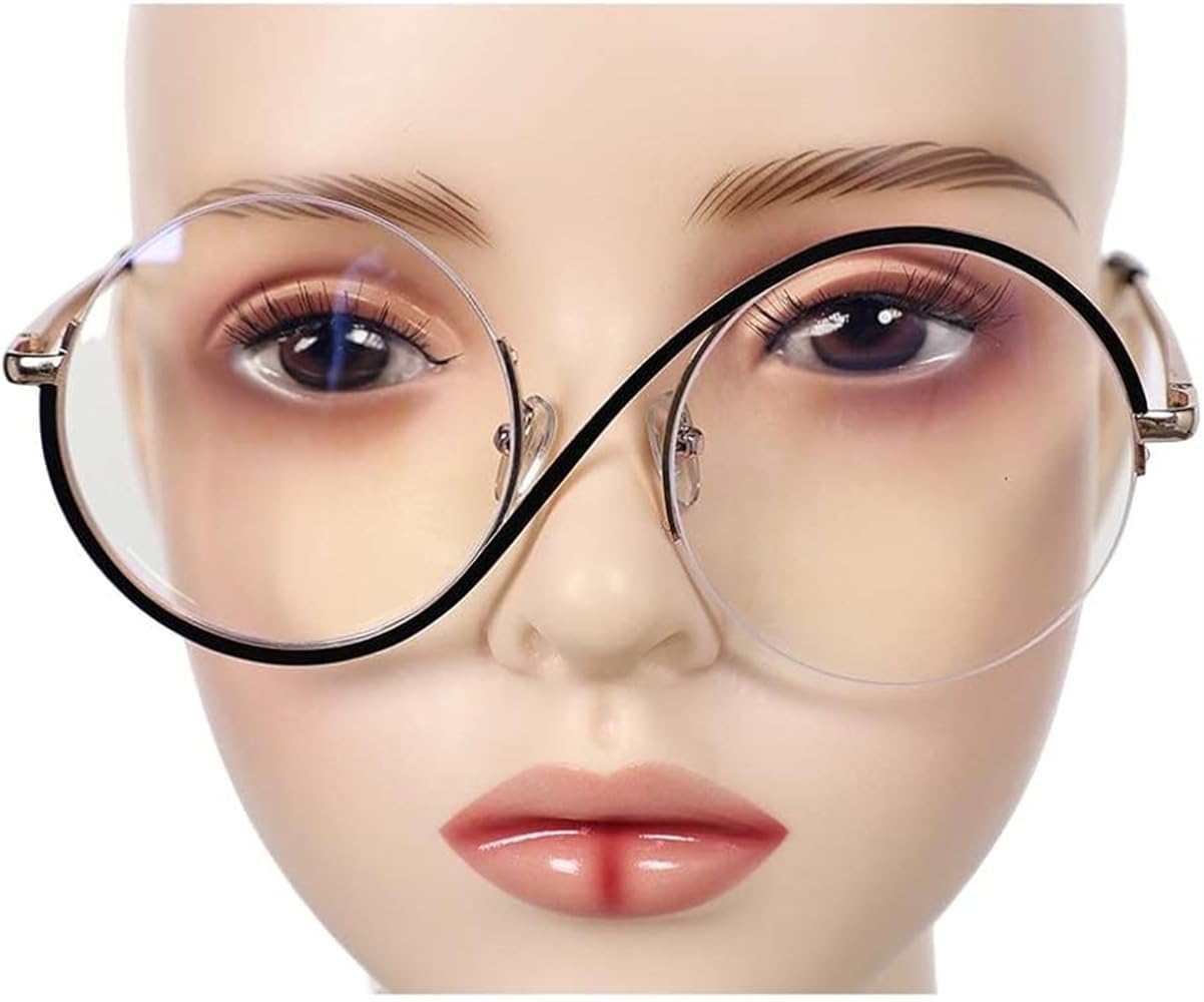 SuBeriYi Cosplay Eyewear, Elphaba Glasses, Alleyon Witch Costume Glasses Metal Frame Round Glasses Witch Cosplay Eyeglasses - Image 3