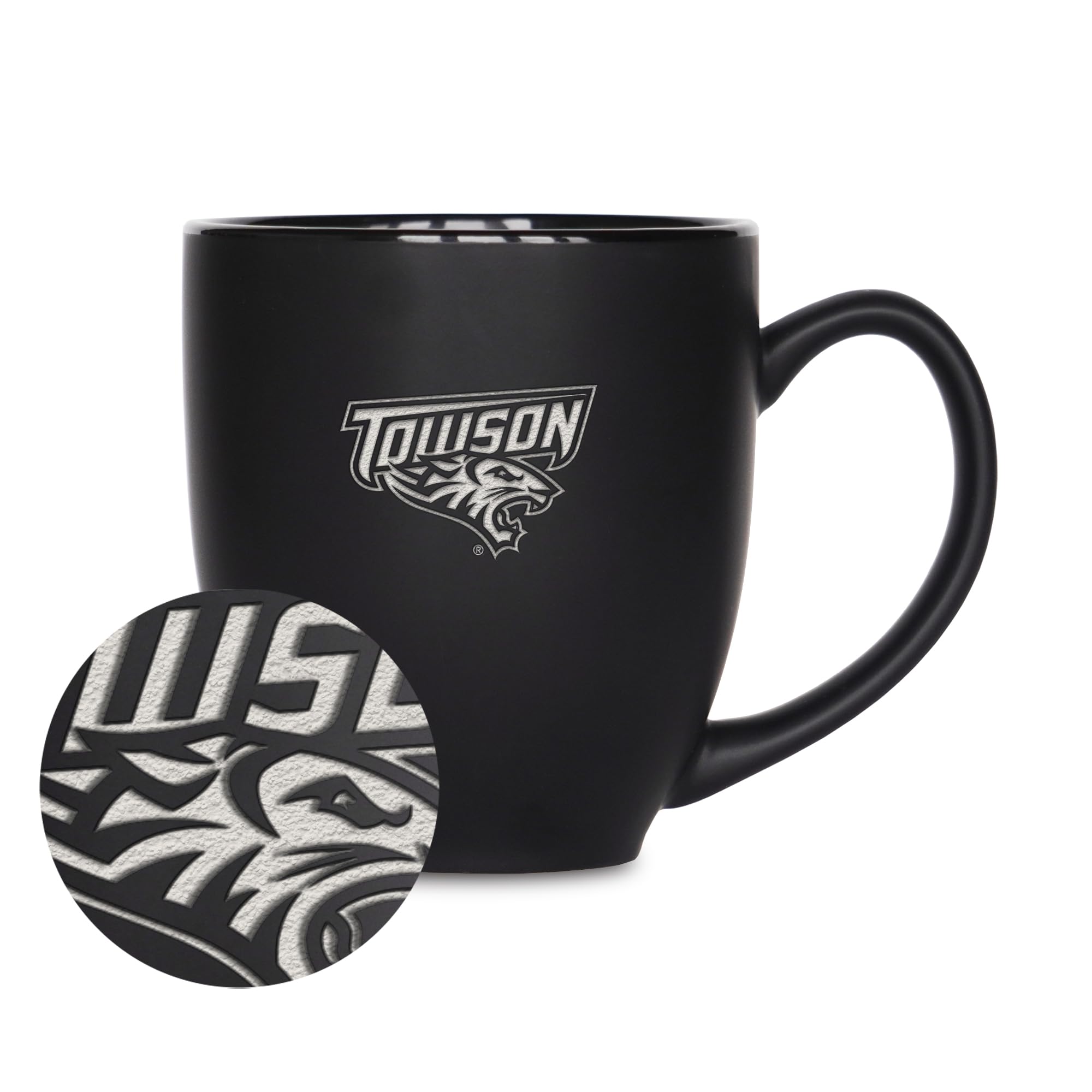 Tasse bistrot Towson Tigers idée cadeau idéale gravée pour fan de sport