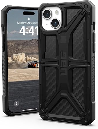 URBAN ARMOR GEAR iPhone 15 Plus 2023 Compatible Shockproof Case MONARCH Carbon Fiber Official Japanese Distributor UAG-IPH23LB-P-CF