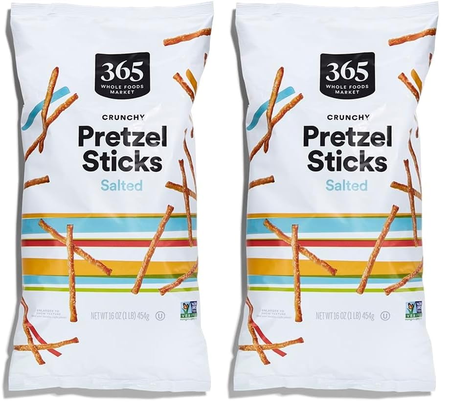 Image of 365 by Whole Foods Market, Crunchy Pretzel Sticks, 16 Ounce (Pack of 2)